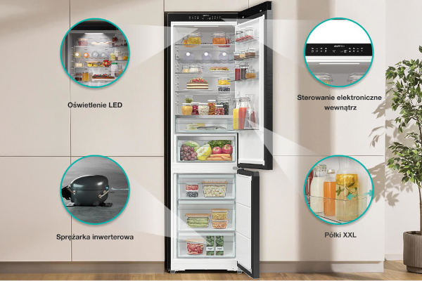 Chłodziarko-zamrażarka Gorenje NRB620E6BX4WFE